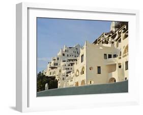 View of the Casapueblo, hotel, museum and art gallery of an artist Carlos Paez Vil, Punta Ballena, -Karol Kozlowski-Framed Photographic Print