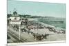 View of the Casino, Beach, and Pier - Santa Cruz, CA-Lantern Press-Mounted Premium Giclee Print