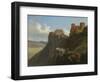 View of the Castello di San Giuliano, near Trapani, Sicily, c.1824-6-Louise Josephine Sarazin de Belmont-Framed Giclee Print