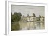 View of the Castle Fontainebleau-Jean-Baptiste-Camille Corot-Framed Giclee Print