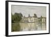 View of the Castle Fontainebleau-Jean-Baptiste-Camille Corot-Framed Giclee Print