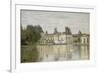 View of the Castle Fontainebleau-Jean-Baptiste-Camille Corot-Framed Giclee Print