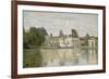 View of the Castle Fontainebleau-Jean-Baptiste-Camille Corot-Framed Giclee Print