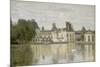 View of the Castle Fontainebleau-Jean-Baptiste-Camille Corot-Mounted Giclee Print