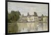 View of the Castle Fontainebleau-Jean-Baptiste-Camille Corot-Framed Giclee Print