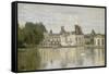 View of the Castle Fontainebleau-Jean-Baptiste-Camille Corot-Framed Stretched Canvas