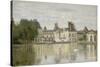 View of the Castle Fontainebleau-Jean-Baptiste-Camille Corot-Stretched Canvas