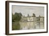 View of the Castle Fontainebleau-Jean-Baptiste-Camille Corot-Framed Giclee Print