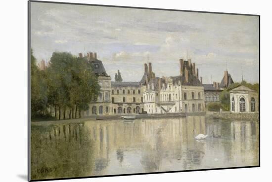 View of the Castle Fontainebleau-Jean-Baptiste-Camille Corot-Mounted Giclee Print