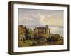 View of the Castle in Meersburg and the Lake Constance-Josef Moosbrugger-Framed Giclee Print