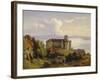 View of the Castle in Meersburg and the Lake Constance-Josef Moosbrugger-Framed Giclee Print