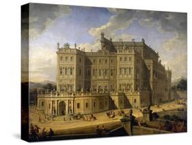 View of the Castle of Rivoli, 1723-Giovanni Paolo Pannini-Stretched Canvas