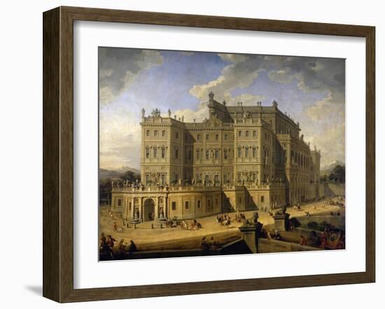 View of the Castle of Rivoli, 1723-Giovanni Paolo Pannini-Framed Giclee Print