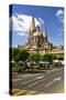 View of the Cathedral from Zocalo in Historic Center in Guadalajara, Jalisco, Mexico-elenathewise-Stretched Canvas