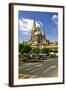 View of the Cathedral from Zocalo in Historic Center in Guadalajara, Jalisco, Mexico-elenathewise-Framed Photographic Print