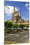 View of the Cathedral from Zocalo in Historic Center in Guadalajara, Jalisco, Mexico-elenathewise-Mounted Photographic Print