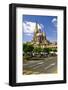 View of the Cathedral from Zocalo in Historic Center in Guadalajara, Jalisco, Mexico-elenathewise-Framed Photographic Print