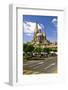 View of the Cathedral from Zocalo in Historic Center in Guadalajara, Jalisco, Mexico-elenathewise-Framed Photographic Print