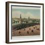 View of the Cathedral of Christ the Saviour and the Moscow Kremlin, Ca 1848-Philippe Benoist-Framed Giclee Print