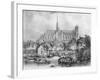 View of the Cathedral of Notre Dame, Amiens, from Pont Dudon-Eugene Balan-Framed Giclee Print