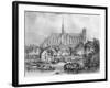 View of the Cathedral of Notre Dame, Amiens, from Pont Dudon-Eugene Balan-Framed Giclee Print