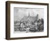 View of the Cathedral of Notre Dame, Amiens, from Pont Dudon-Eugene Balan-Framed Giclee Print