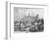 View of the Cathedral of Notre Dame, Amiens, from Pont Dudon-Eugene Balan-Framed Giclee Print
