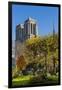 View of the Cathedrale (Cathedral) De Notre Dame from Place (Square) Rena Viviani in Autumn-Massimo Borchi-Framed Premium Photographic Print