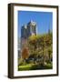 View of the Cathedrale (Cathedral) De Notre Dame from Place (Square) Rena Viviani in Autumn-Massimo Borchi-Framed Photographic Print