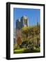 View of the Cathedrale (Cathedral) De Notre Dame from Place (Square) Rena Viviani in Autumn-Massimo Borchi-Framed Photographic Print