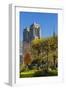 View of the Cathedrale (Cathedral) De Notre Dame from Place (Square) Rena Viviani in Autumn-Massimo Borchi-Framed Photographic Print