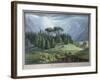 View of the Cedar Forests of Lebanon Seen from the Tripoli Road, C.1800-Louis-Francois Cassas-Framed Giclee Print