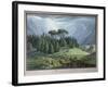 View of the Cedar Forests of Lebanon Seen from the Tripoli Road, C.1800-Louis-Francois Cassas-Framed Giclee Print