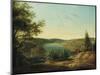 View of the Chain Bridge and Falls of the Schuylkill, Five Miles from Philadelphia-Thomas Birch-Mounted Giclee Print