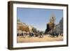 View of the Champs-Elysees from the Place de L'Etoile, 1878-Edmond Georges Grandjean-Framed Giclee Print