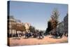 View of the Champs-Elysees from the Place De L'etoile in Paris - Grandjean, Edmond (1844-1908) - 18-Edmond Georges Grandjean-Stretched Canvas