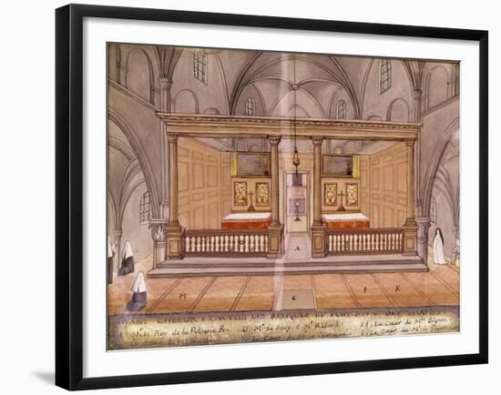 View of the Chancel and Altar, from 'L'Abbaye De Port-Royal', C.1710-Louise Madelaine Cochin-Framed Giclee Print