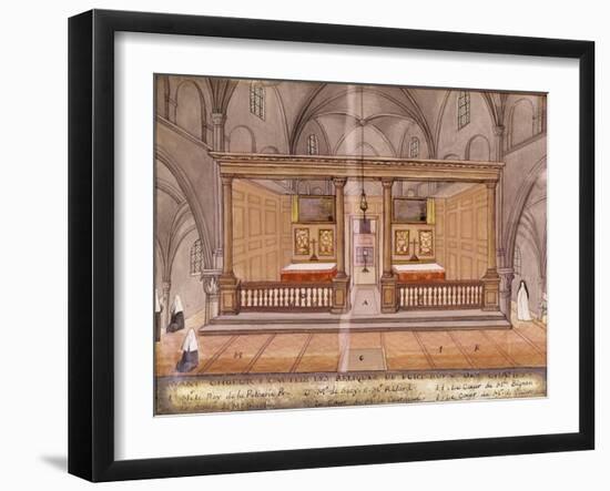 View of the Chancel and Altar, from 'L'Abbaye De Port-Royal', C.1710-Louise Madelaine Cochin-Framed Giclee Print