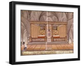 View of the Chancel and Altar, from 'L'Abbaye De Port-Royal', C.1710-Louise Madelaine Cochin-Framed Giclee Print