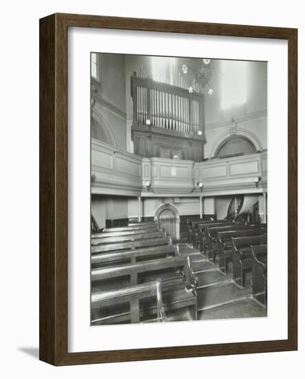 View of the Chapel from the Altar, Bethlem Royal Hospital, London, 1926-null-Framed Photographic Print