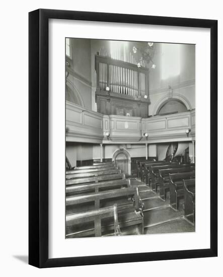 View of the Chapel from the Altar, Bethlem Royal Hospital, London, 1926-null-Framed Photographic Print