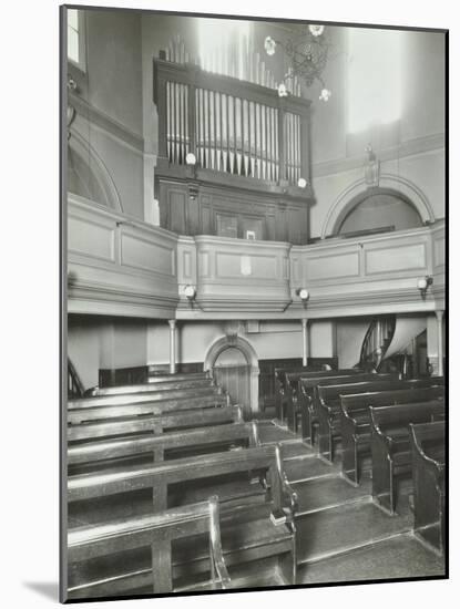 View of the Chapel from the Altar, Bethlem Royal Hospital, London, 1926-null-Mounted Photographic Print