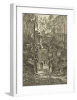 View of the Chapel in the Garden at Strawberry Hill-William Pars-Framed Premium Giclee Print