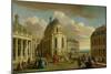 View of the Chapel of the Chateau De Versailles from the Courtyard-Jacques Rigaud-Mounted Giclee Print