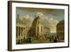 View of the Chapel of the Chateau De Versailles from the Courtyard-Jacques Rigaud-Framed Giclee Print