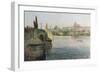 View of the Charles Bridge from Krizovnicka Namesti, from 'stara Praha-Vaclav Jansa-Framed Giclee Print