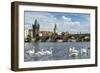 View of the Charles Bridge in Prague, Czech Republic-mazzzur-Framed Photographic Print