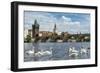 View of the Charles Bridge in Prague, Czech Republic-mazzzur-Framed Photographic Print