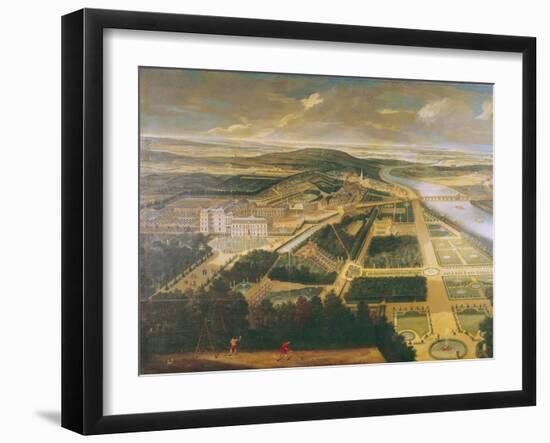 View of the Chateau and Gardens of St. Cloud-Etienne Allegrain-Framed Giclee Print