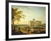 View of the Chateau De Montmusard in the Dijon Area, France-Jean-Baptiste Lesueur-Framed Giclee Print